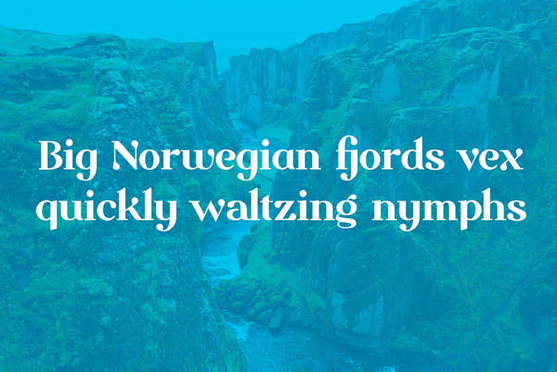 Milk Drops Font demonstrating the sample text: 'Big Norwegian fjords vex quickly waltzing nymphs'.